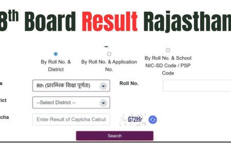 RBSE 8th Result 2025 Direct Link @rajshaladarpan.nic.in