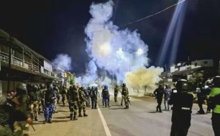 BJP MLAs going to the Governor demanding President's rule be withdrawn in Manipur