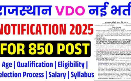 Bumper Recruitment for Village Development Officer Posts, Know Eligibility and Application Process