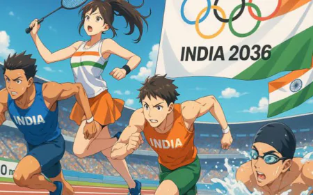 India Sets Its Sights on 2036 Olympics Glory: Aiming for a Top 5 Finish