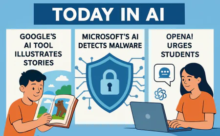 Today in AI: Google's Story Illustrator, Microsoft's Malware Detector, and OpenAI’s Advice to Students