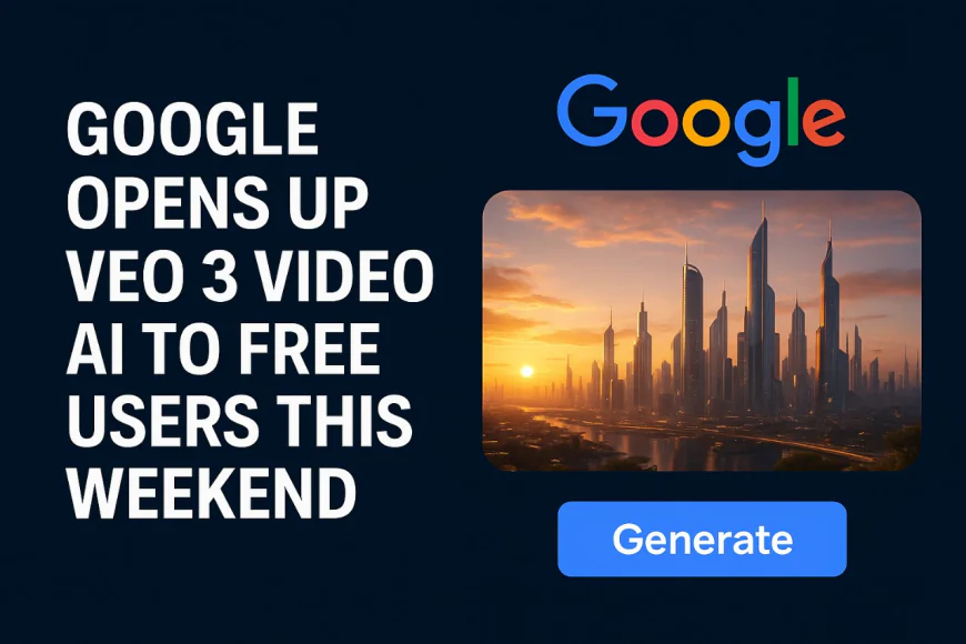 Google Opens Up Veo 3 Video AI to Free Users This Weekend