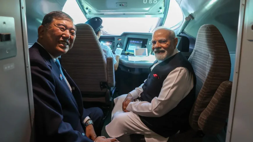 Modi, Ishiba Take High-Speed Shinkansen from Tokyo to Sendai: A Symbol of Deepening India–Japan Ties