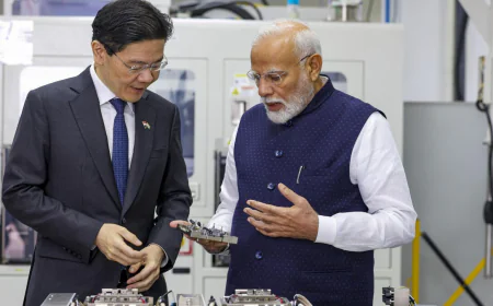 Lawrence Wong Starts in India from Singapore with a focus on the economy and defense collaboration.
