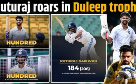 Ruturaj Gaikwad’s 184 in Duleep Trophy Sparks Comeback Buzz