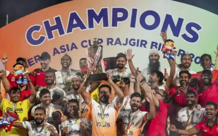India Clinches Asia Cup Hockey Title After Eight Years