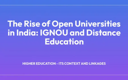 The Rising Wave of Open & Distance Education in India