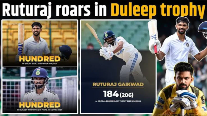 Ruturaj Gaikwad’s 184 in Duleep Trophy Sparks Comeback Buzz