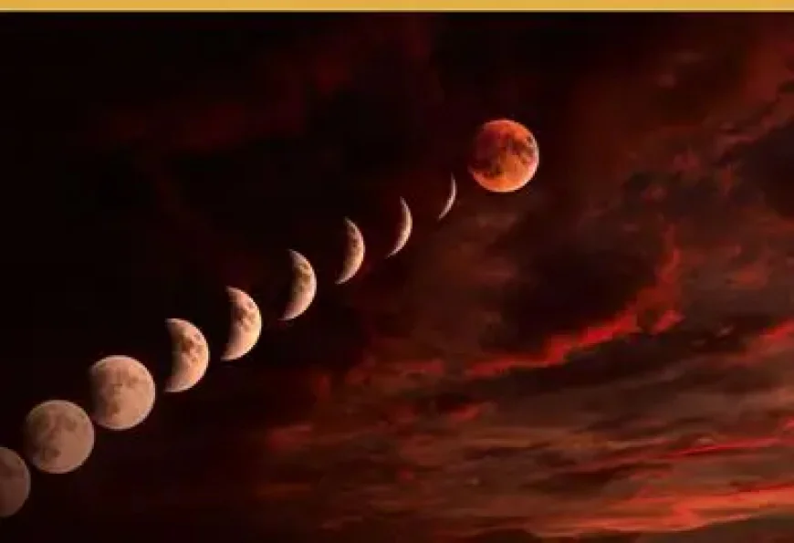 Blood Moon Captivates India: Lunar Eclipse Lights Up the Night Sky