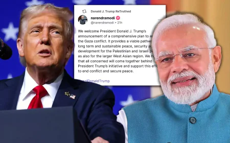 Modi praises the peaceful historical day after Trump’s Gaza peace efforts