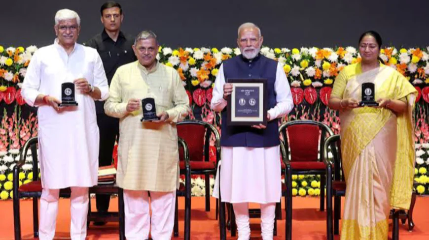 Narendra Modi launches ₹100 coin marking the centenary of the RSS