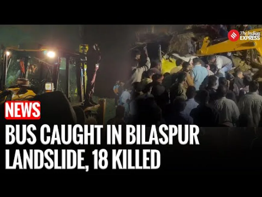Himalayan Horror: Landslide Engulfs Bus, 15 Lives Lost in Bilaspur”
