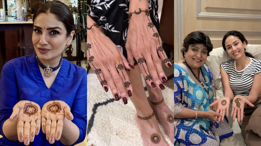 When Tradition Meets Glamour: Raveena, Shilpa & Mira’s Karwa Chauth Style Diaries