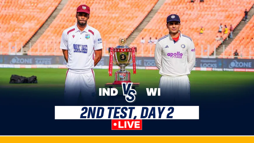 Day 2 Drama in Delhi: Gill Rockets to a Ruthless Ton as India Roars