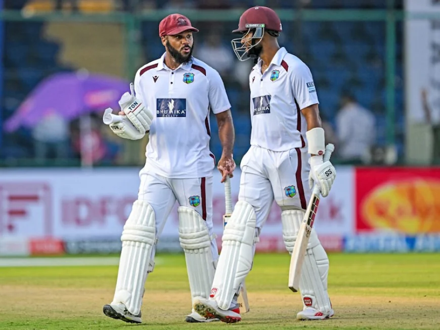 Day 4 Thriller in Delhi: Campbell’s Century Keeps West Indies Hopes Alive Against Dominant India