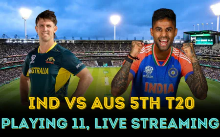 “Final Thriller at the Gabba: India’s Edge vs Australia in the 5th T20”