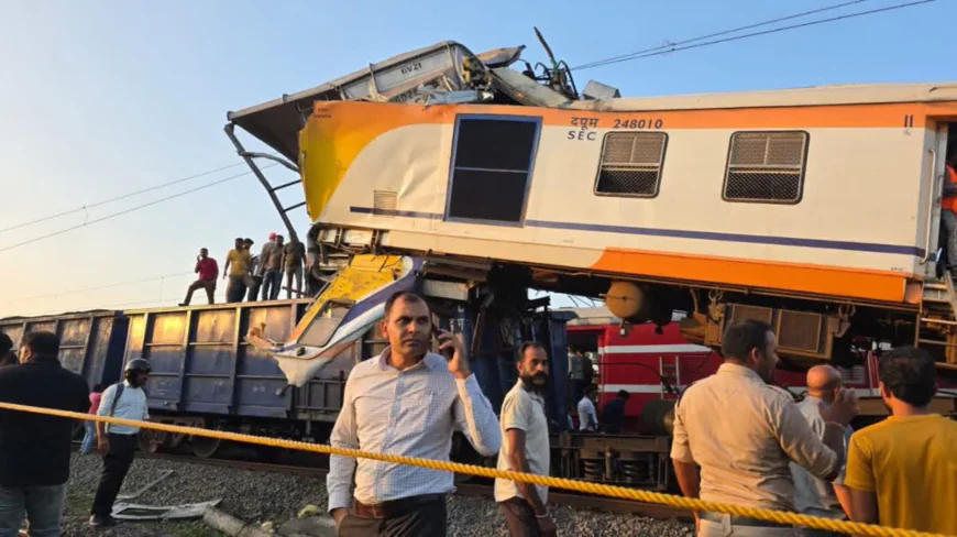 Tragedy on the Tracks: Passenger Train Collides with Goods Train Near Bilaspur, Chhattisgarh