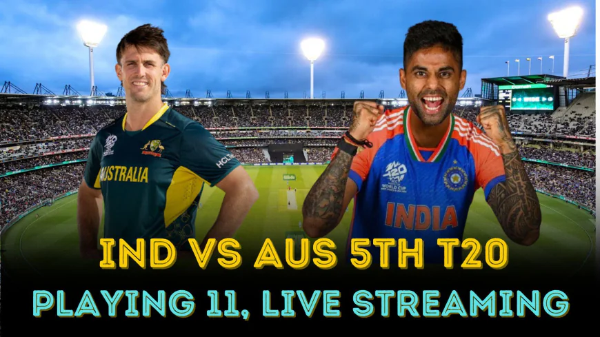 “Final Thriller at the Gabba: India’s Edge vs Australia in the 5th T20”
