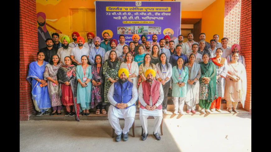 Punjab Sends 72 Teachers to Finland for Global-Standard Training