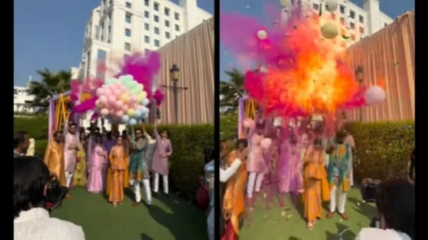 A Joyous Haldi Turns Tragic: Bride and Groom Injured After Hydrogen Balloons Explode