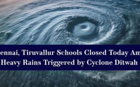 When the Wind Pauses the Classroom: Chennai Shuts Schools as Cyclone Ditwah Nears
