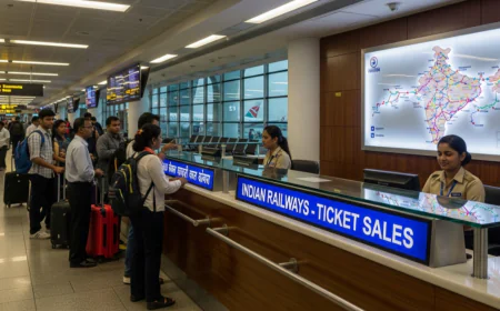 When Flights Fail, Trains Step In: IRCTC Opens Ticket Counter at Ahmedabad Airport