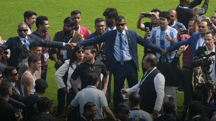 Messi Mania Meets Mismanagement: Fans Frustrated as Organisers Encircle the Star and Block Their View