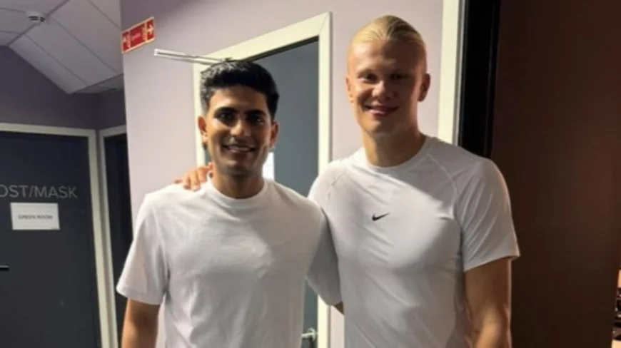 When Football Meets Cricket: Erling Haaland’s Special Gift Turns Spotlight on Shubman Gill
