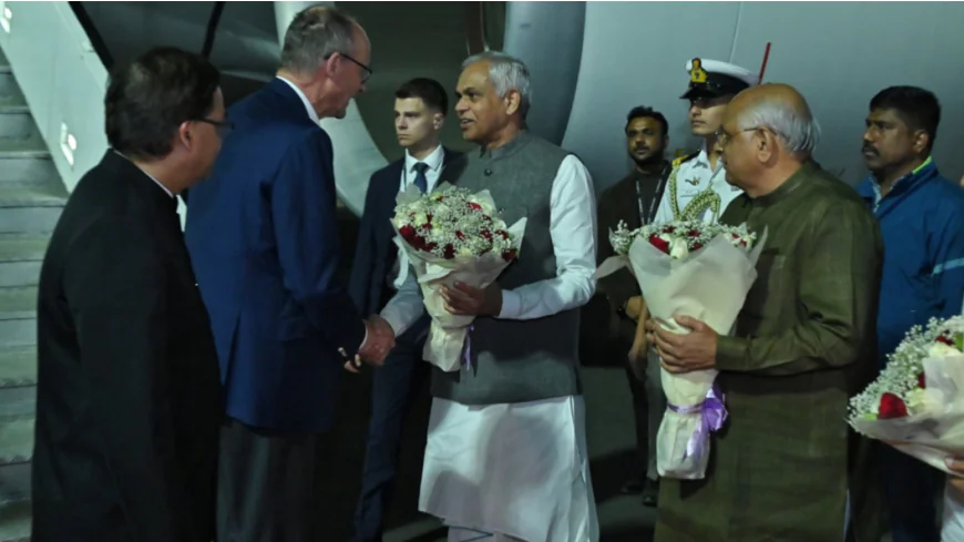 PM Modi Welcomes German Chancellor to Sabarmati Ashram