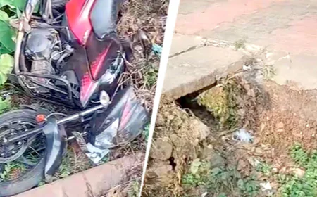 Motorcyclist Dies After Falling into Unbarricaded PWD Culvert Pit in Idukki, Sparks Protests