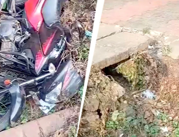 Motorcyclist Dies After Falling into Unbarricaded PWD Culvert Pit in Idukki, Sparks Protests