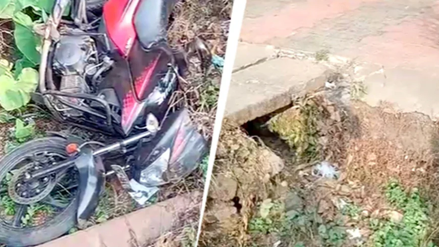Motorcyclist Dies After Falling into Unbarricaded PWD Culvert Pit in Idukki, Sparks Protests
